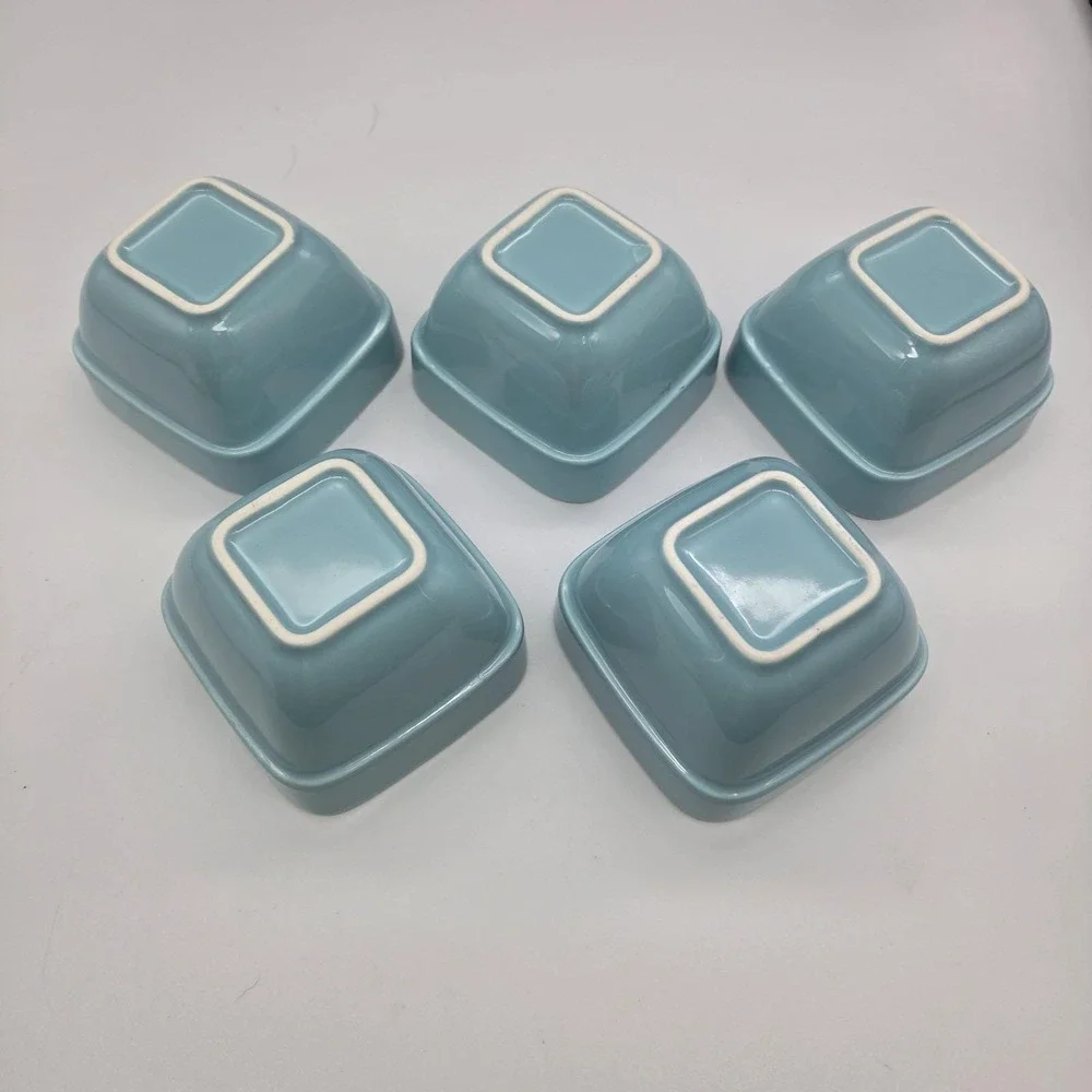 Samsle Ceramic Porcelain Ramekins Set 5 Baking Bowls Oven Microwave Dishwasher